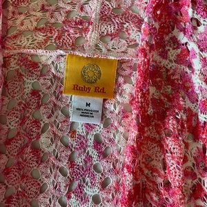 Ruby Rd NEW pink knitted sweater -size medium